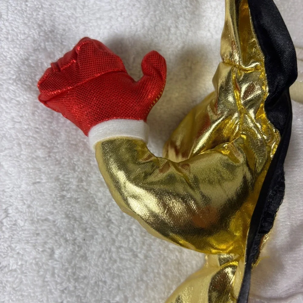Boxer Pet Costume Small Gold Red Champ Dog Cat Halloween Athlete Funny Boxing